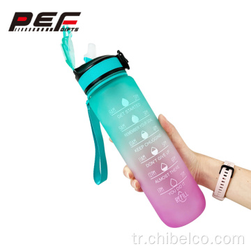 1L BPA İçermeyen spor su şişesi